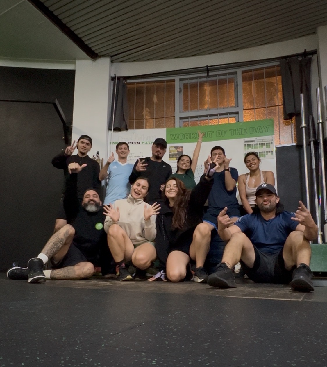 A large real EZ Community class together after training in Perth