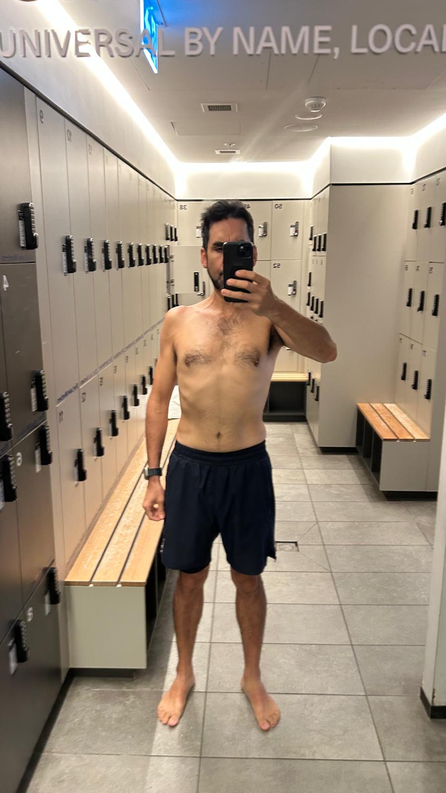 Gerardo after six months of personal training with Jotik